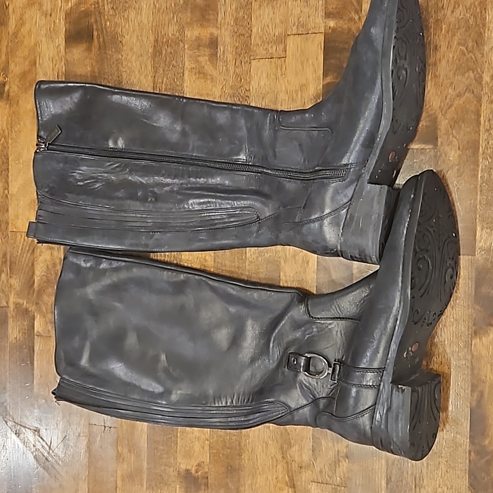 Blondo Leather Riding Boots